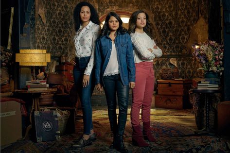 'Charmed' premiere recap: 'This isn’t a witch hunt, this is a reckoning' | EW.com Madeline Mantock, Tv Show Character Outfits, Macy Vaughn, Stark Outfit, Maggie Vera, Madeleine Mantock, Sarah Jeffrey, Charmed 2018, Charmed Fashion