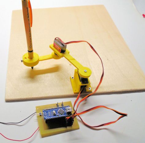 Simple Arduino Projects, A Simple Drawing, Basic Electronic Circuits, Arduino Cnc, Drawing Machine, Diy Robot, Arduino Board, Raspberry Pi Projects, 3d Printing Diy