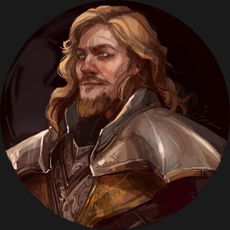 Fantasy Guard Captain, Npc Character Design, Dnd Guard, Guard Captain, Dragon Age Characters, First Words, A Soldier, Portrait Design, Dragon Age