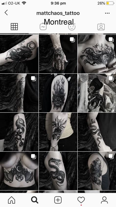 Tattoo Artist Instagram Bio, Tattoo Instagram Feed, Tattoo Artist Instagram Feed, Insta Feed Dark Aesthetic, Aesthetic Instagram Feed Ideas Dark, Dark Theme Instagram Feed, Instagram Tattoo, Daniel Tattoo, Tattoo Master