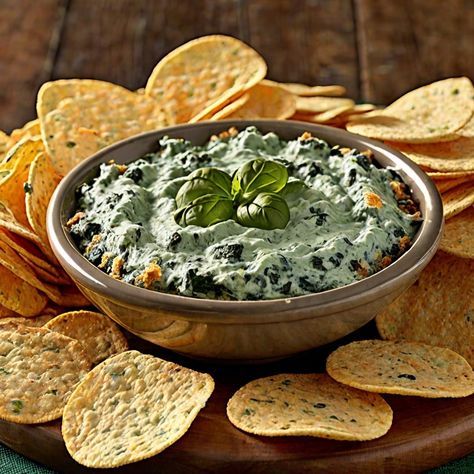 Tostitos Spinach Dip Recipe, Spinach Dip Ideas, Creamy Spinach Dip Recipe, Cooking Techniques Basic, Creamy Spinach Dip, Dip Ideas, Healthy Fruit Desserts, Breakfast Cocktails, Spinach Dip Recipe