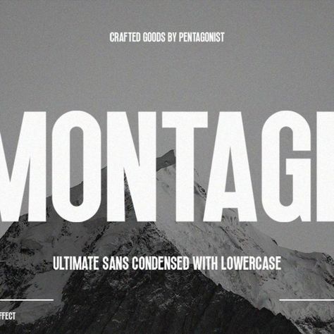 Montage  Ultimate Condensed Vintage Sans Font Condensed Sans Serif, Condensed Font, Best Fonts, Sans Font, Poster Fonts, Script Type, Sans Serif Fonts, Free Fonts Download, Serif Fonts