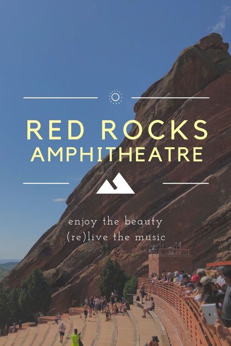 Next time you are in the Denver, Colorado area, you need to take a quick road trip over to Red Rocks Amphitheatre.  This mega outdoor theater is not only home to decades of famous concerts but also one of the most beautiful scenic areas.  Before you head over to Red Rocks, take a look at these tips so you will know what to expect. Red Rocks Ampitheater Trip, Denver Trip, Traveling Ideas, Red Rock Amphitheatre, Trip Destinations, Outdoor Theater, Outdoor Vacation, Us Road Trip, Vacation Tips