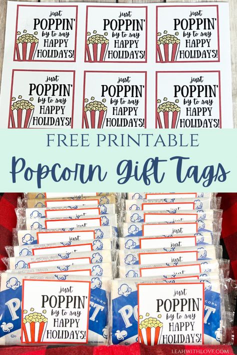 Printables - Leah With Love Christmas Popcorn Tags Free Printables, Popcorn Sayings Free Printable, Popcorn Tags Printable Free, Chapstick Labels Printable Free, Popcorn Labels Free Printable, Microwave Popcorn Christmas Wrappers Free Printable, Christmas Popcorn Wrappers Printable Free, Popcorn Printables Free, Christmas Popcorn Wrappers