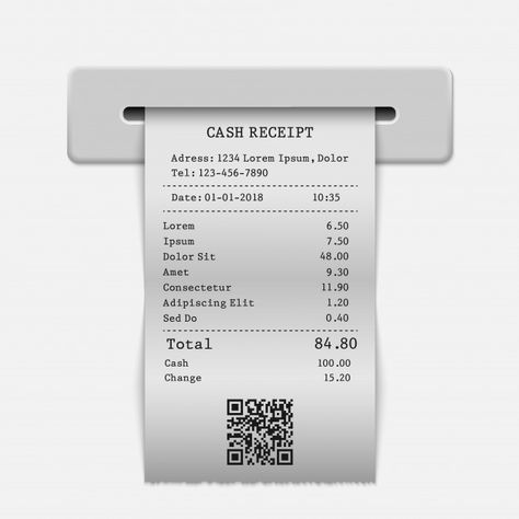 Paper sales printed receipt Premium Vect... | Free Vector #Freepik #freevector #business #sale #money #paper Accounting Day, Receipt Poster, Texture Graphic Design, Poster Idea, Vector Photo, Music Poster, Premium Vector, Project Ideas, Vector Art