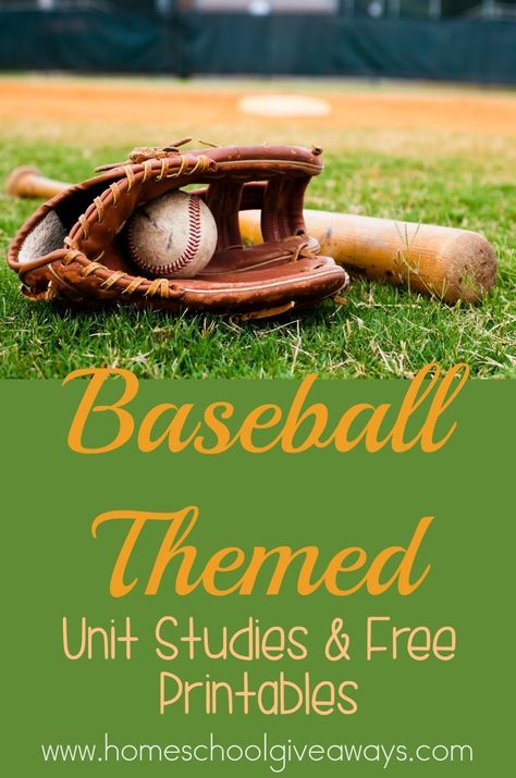 Baseball_pin Homeschool Units, Family Conversation Starters, Unit Studies Homeschool, Baseball Wedding, Homeschooling Resources, Kids Schedule, Baseball Mama, Printables Free Kids, Study Ideas