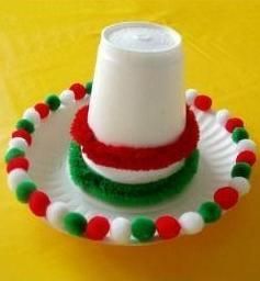 Paper plates make great hat brims for a fun Cinco de Mayo craft! #kidcrafts Sombrero Craft, Mexico Crafts, Mexican Crafts, Plate Crafts, Mexican Party, Classroom Crafts, Kids Learning Activities, Craft Projects For Kids, Paper Plate