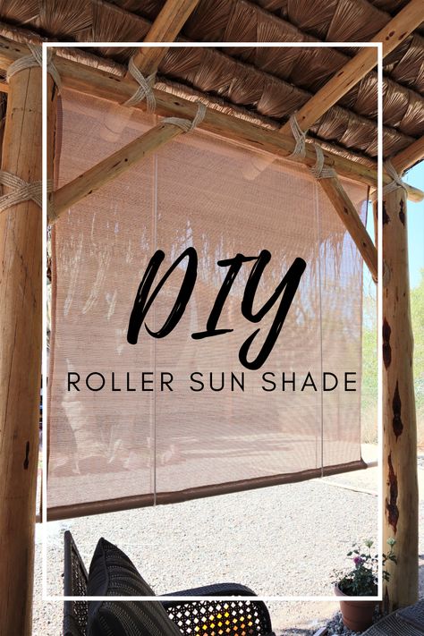 Diy Shades Outdoor, Covered Patio Shade Ideas, Patio Sun Shade Ideas Privacy Screens, Diy Porch Sun Shade, Porch Roller Shades, Outdoor Sun Blocking Ideas, Outdoor Roman Shades Patio, Roll Down Shades For Patio, Canopy Shade Outdoor