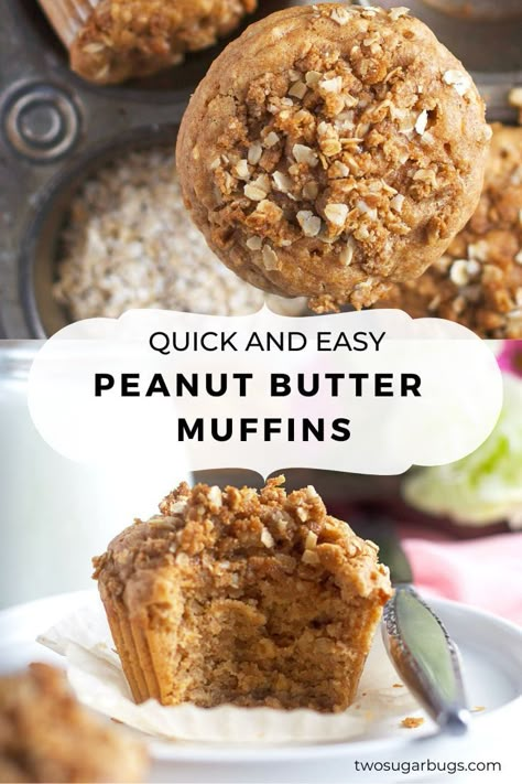 Healthy Peanut Butter Oatmeal Muffins, Oatmeal Muffins Protein, Vegan Peanut Butter Muffins, Peanut Butter Breakfast Muffins, Healthy Peanut Butter Muffin Recipes, Nut Butter Muffins, Peanut Butter Banana Oatmeal Muffins Healthy, Peanut Butter Powder Muffins, Healthy Peanut Butter Muffins