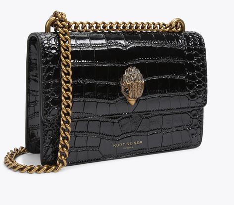 Bolsas Kurt Geiger, Mini Cross Body Bag, Feather Texture, Butterfly Bags, Crystal Eyes, London Bags, Crystal Sandals, Mini Cross, Croc Print