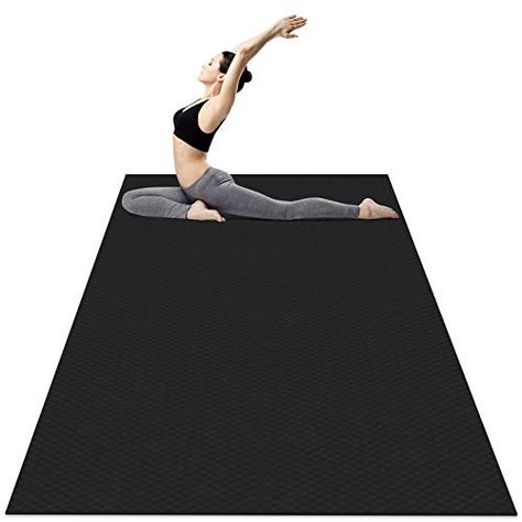 Odoland Large Yoga Mat for Men and Women, Thick Non Slip Exercise Mat for Home Gym, Yoga Trainers Beginners and Pros Workout Mat for Pilates Stretching Push-ups and Gymnastics Pilates Stretching, Home Gym Yoga, Large Yoga Mat, Workout Mat, Yoga Trainer, Best Home Gym Equipment, Exercise Mat, Push Ups, Home Gym Equipment