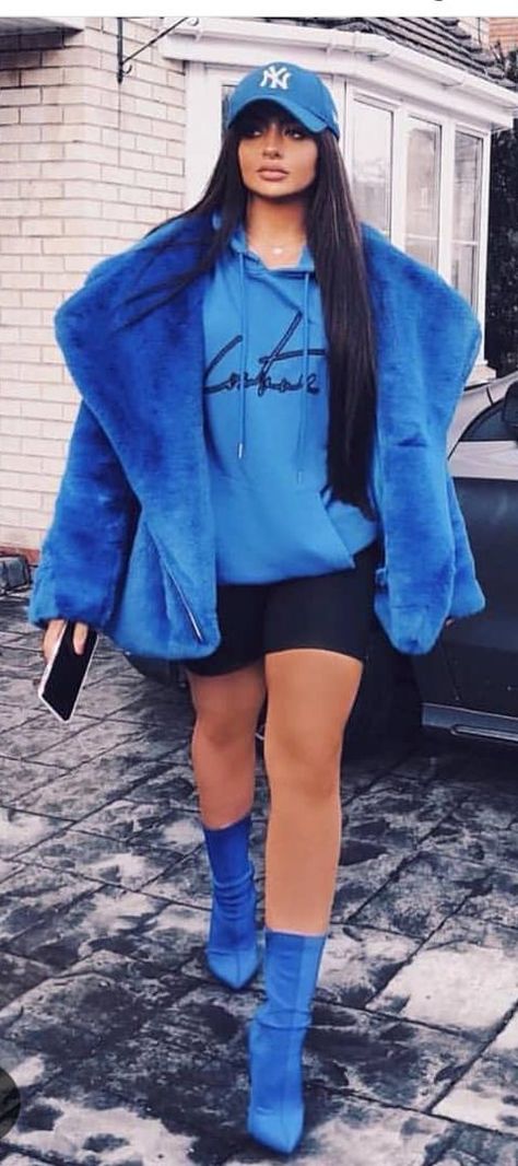 fashion fur, fashion fur coat, fashion fur vest, fur vest outfit, fur coat outfit, fur jacket outfit Blue Fur Coat Outfit, Fur Vest Outfit, Fur Coat Street Style, Fur Jacket Outfit, Blue Fur Coat, Blue Faux Fur Coat, Fur Vest Outfits, Fur Coat Outfit, Fur Coat Fashion