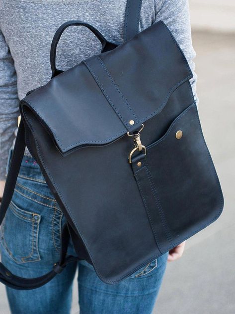 University Backpack, Backpacks Women, Roll Top Backpack, Christmas Blue, Minimalist Backpack, Brown Leather Backpack, Minimalist Bag, Leather Backpacks, Unisex Backpack