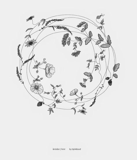 Wildflower Wreath Tattoo, Random Core, Lil Tattoos, Wildflowers Tattoo, Wreath Tattoo, Circle Tattoos, Head Tattoo, Flower Tattoo Arm, Wreath Drawing