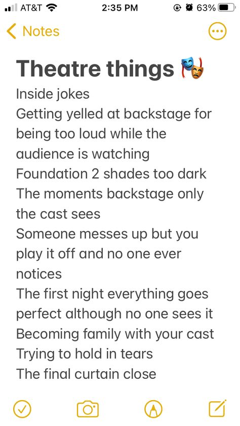 Qoutes About Theater, Theater Tumblr, Theater Superstitions, Theater Memes Funny, Drama Club Aesthetic, Theater Kid Aesthetic, Theatre Kid Aesthetic, Theater Jokes, Theater Funny