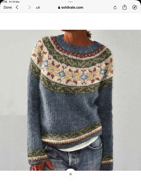 Sweat Couple, Fair Isle Pullover, Cardigan Plus Size, Winter Jumpers, Vintage Pullovers, Blue Jumper, Jacquard Sweater, Oversized Jumper, Yarn Diy