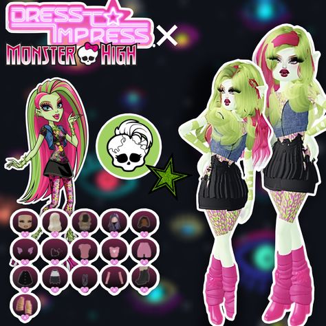 • 🏵️ • - #fyp #dti #dresstoimpress #dress #to #impress #roblox #dtiideas #aesthetic #outfitideas #dresstoimpressideas #idea #board #pin #robloxpin #robloxdti #robloxdresstoimpress Monster High Dress To Impress, High Pfp, Monster High School, Plant Monster, High Characters, Moster High, Monster High Characters, Board Pin, Dti Outfits