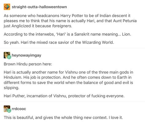 That means James Potter would also be Indian! Cool headcanon Poc Harry Potter, Indian James Potter, Indian Harry Potter, Indian Harry Potter Fanart, Muggleborn Headcanon, Muggle Born Headcanons, Harry Potter Muggle Born Headcannons, Lgbtq Harry Potter Headcannons, Harry Potter Hufflepuff