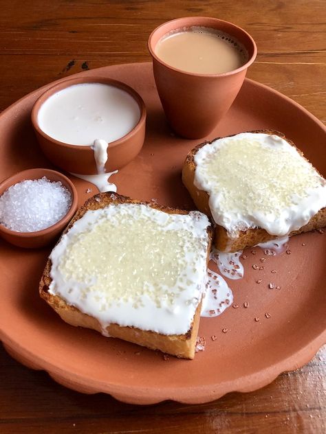 Malai Cheeni Toast | How To Make Sweet Malai Toast At Home Indian Deserts, Malai Recipe, Bread Breakfast, Honey Toast, Toasted Bread, Indian Dessert Recipes, Indian Desserts, Indian Snack Recipes, Chicken Marinades