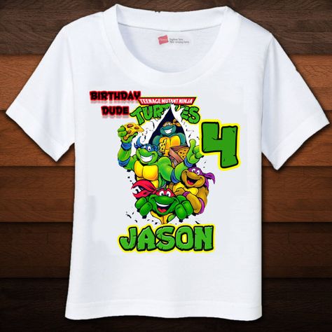 Birthday Boy TMNT Shirt by BEANSandRICEdesigns on Etsy, $16.50 Ninja Turtle Birthday Shirt, Ninja Turtles Birthday, Mutant Ninja Turtles Party, Etsy Shirts, Turtle Birthday Parties, Tmnt Birthday, Ninja Turtles Birthday Party, Tmnt Party, Ninja Turtle Party