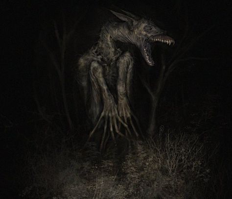 █████⛧█████ on X: "werewolves in the woods https://t.co/hRlZhs94v9" / X Dark Fantasy Creatures, Scary Werewolf, Dark Creatures, Creepy Monster, Creepy Images, Eldritch Horror, Creepy Horror, Horror Monsters, Cosmic Horror