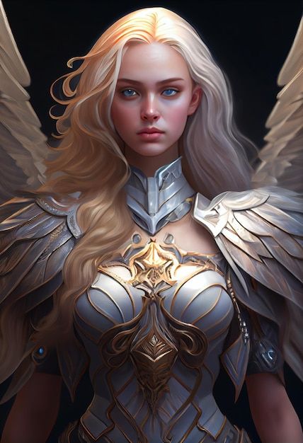 Elf Paladin Female, Female Angel Warrior, Baldurs Gate 3 Character Creation, Elf Knight, Angel Warrior Tattoo, Angel Tattoo For Women, Warrior Angel, Elf Female, Female Angel