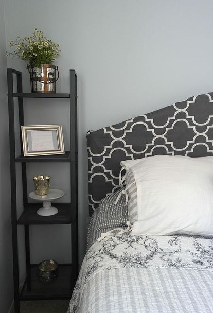 easy headboard cover, bedroom ideas, crafts, home decor, painted furniture, reupholster, window treatments Rug Headboard, Headboard Slipcover, Pattern Headboard, Narrow Shelf, Tall Nightstand, Narrow Bedside, Tall Bookshelf, Simple Headboard, Chevron Headboard