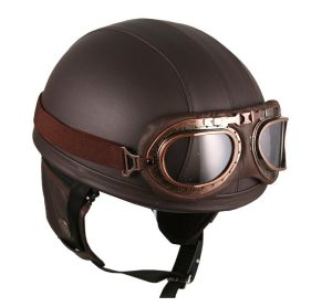 leather motorcycle helmet 1 Leather Motorcycle Helmet, Helmets Motorcycle, Brown Motorcycle, Old School Motorcycles, Biker Helmets, Helmet Concept, Motos Vintage, Retro Helmet, Cool Motorcycle Helmets