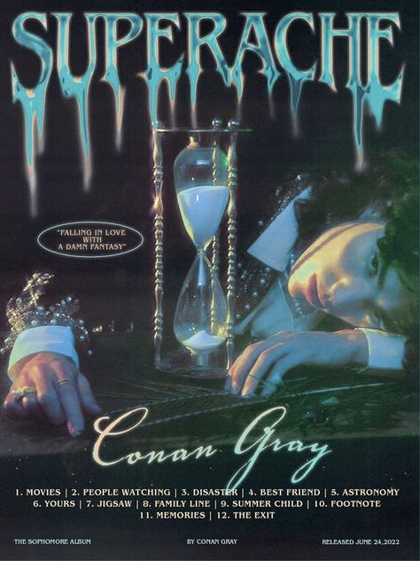 Vintage Conan Gray Poster, Conan Gray Album Poster, Conan Gray Music Poster, Movie Poster Aesthetic Room, Conan Gray Poster Superache, Conan Gray Poster Prints, Conan Grey Poster, Superache Poster, The Craft Poster