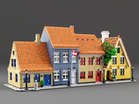 Aabenraa | LEGO build of Vægterpladsen in Aabenraa, Denmark.… | Flickr Lego City Display, Lego House Ideas, Lego Universe, Big Lego, Micro Lego, Lego Inspiration, Lego Modular, Lego Trains, Lego Creative