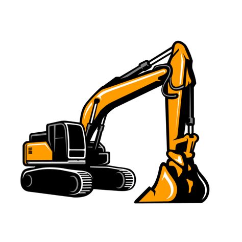 Excavator Logo, Free Emoji, Western Prints, Construction Logo Design, Ghost Witch, Simple Business Cards, Construction Logo, Pumpkin Ghost, Heavy Machinery