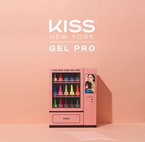 KISS NEW YORK GEL PRO VENDING MACHINE KIT on Behance Pr Kit, Standing Ovation, Creative Box, Shoe Design Sketches, Nail Products, Information Architecture, Press Kit, The Kiss, Online Ads