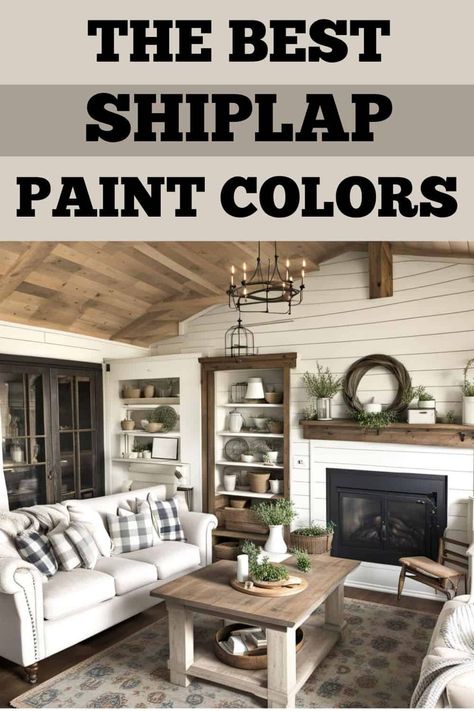 Do you have shiplap that needs to be painted? Learn some super helpful tips & tricks to get the job done right! Best Colors For Shiplap Walls, Coloured Shiplap Wall, Painted Shiplap Backsplash Kitchen, Shiplap Wall Paint Colors, Painted Shiplap Walls Living Room, How To Paint Shiplap Walls, Shiplap Painted Walls, Shiplap Color Ideas, Painting Shiplap Walls