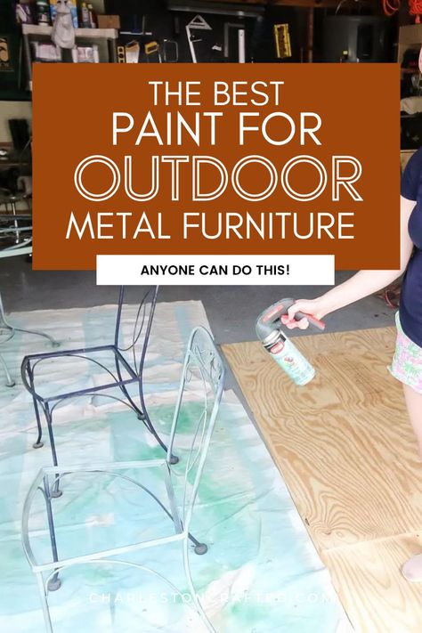 the best paint for metal outdoor furniture Painting Metal Outdoor Furniture, Plastic Outdoor Furniture, Outdoor Metal Furniture, Painted Outdoor Furniture, Best Paint Brand, Outdoor Spray Paint, Outdoor Paint Colors, Painting Patio Furniture, Metal Outdoor Table