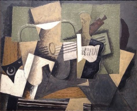 Cubism Guitar, Georges Braque Cubism, Synthetic Cubism, Picasso Cubism, Cubist Movement, Francis Picabia, Modern Art Movements, Cubist Art, Marcel Duchamp