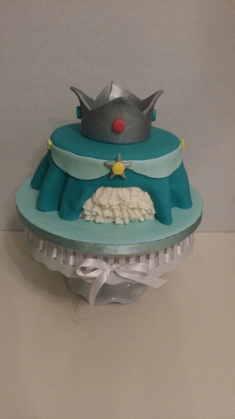 Princess Rosalina from Mario themed Birthday Cake Rosalina Mario Birthday Cake, Princess Rosalina Birthday Party, Rosalina Birthday Cake, Rosalina Cake, Rosalina Birthday Party, Princess Peach Party, Mario Kart Party, Mario Bros Cake, Mario Birthday Cake