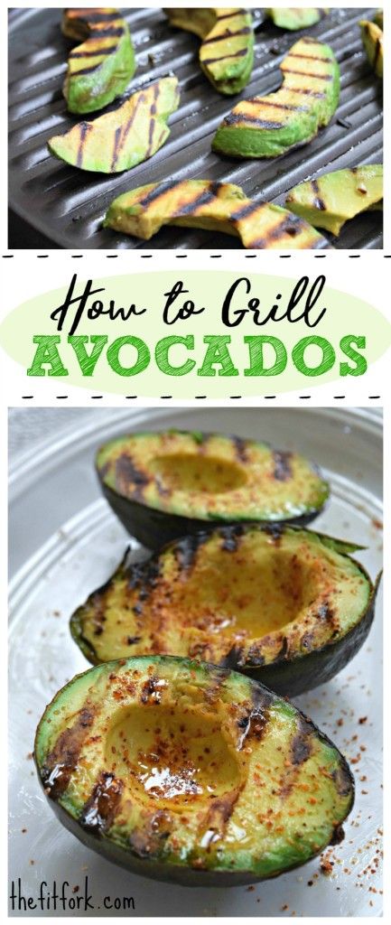 How to Grill Avocados -- Grilling this creamy, savory fruit gives is a delicious char and smoky swag that improves and breakfast, lunch or dinner recipe. Plus, coating with olive oil before grilling seals the avocado, keeping it from sticking on the grill and also preventing oxidation -- this means leftovers stay fresh in the fridge for a couple days! Grilled Avocado, Avocado Dessert, Keto Pancakes, Grilled Veggies, Keto Cheesecake, On The Grill, Meal Prepping, Avocado Recipes, Grilled Vegetables