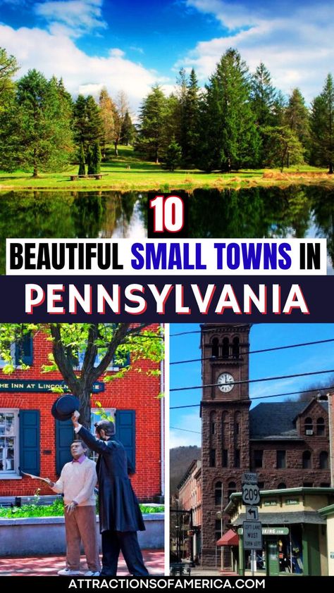 10 beautiful small towns in Pennsylvania. Pennsylvania Towns, Visit Pennsylvania, Trip Activities, East Coast Usa, Pennsylvania Travel, The Appalachian Trail, Visit Places, Visit Usa, Travel Bucket List Usa