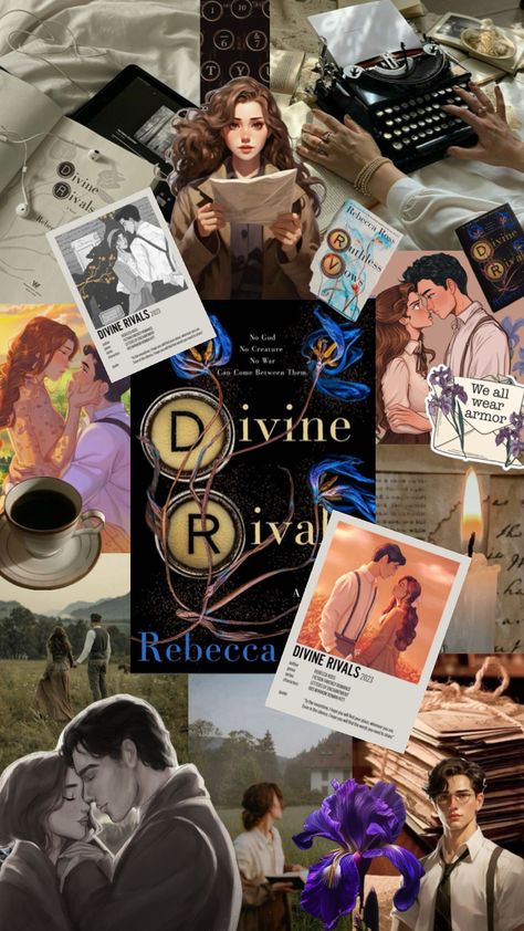 #divinerivals #irisandroman #irisroman #lettersofenchantment #ruthlessvows #rebeccaross #book #bookcollage I Like Myself Book, Book Collage, Book Reading Journal, Collage Book, The Book Thief, Mac Wallpaper, Book Wallpaper, Bullet Journal Writing, Reading Journal