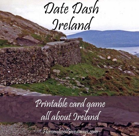 FREE Date Dash Ireland – Irish History Card Game. In what year were the Vikings defeated at Clontarf by Brian Boru? In what year did Ireland declare itself a republic? Test your knowledge of Irish history with this free printable card game. All thirty questions include two levels of difficulty, so it’s perfect for middle school or high school. Download your copy today, and have fun learning Irish history! Learning Irish, Lesson Plans For High School, Brian Boru, Teaching Freebies, History Games, Ancient Ireland, Scotland History, Homeschool Freebies, Free Printable Cards