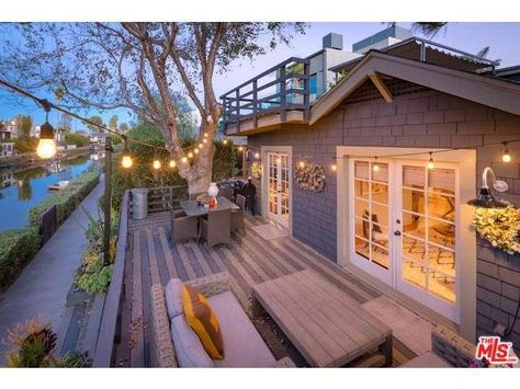 416 Sherman Canal, Los Angeles, CA, 90291: Photo 1 California Beach House Exterior, 1910 Bungalow, Beach Bungalow Exterior, Mid Century Beach House, Venice Beach House, California Beach House, Mid Century Exterior, Beach House Exterior, Venice California