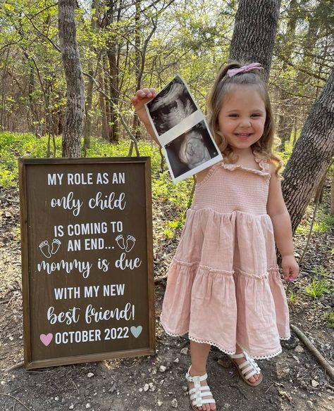 Second Child Announcement, 2nd Pregnancy Announcements, Pregnancy Announcement Photography, Creative Baby Announcements, Baby 2 Announcement, Second Baby Announcements, Second Pregnancy Announcements, Baby Surprise Announcement, Fall Baby Announcement