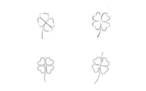 Shamrock Fine Line Tattoo, Fine Line Shamrock Tattoo, Four Leaf Clover Tattoo Design, Dublin Tattoo, Tattoo Dublin, Lucky Tattoo, Four Leaf Clover Tattoo, Shamrock Tattoos, Usa Tattoo