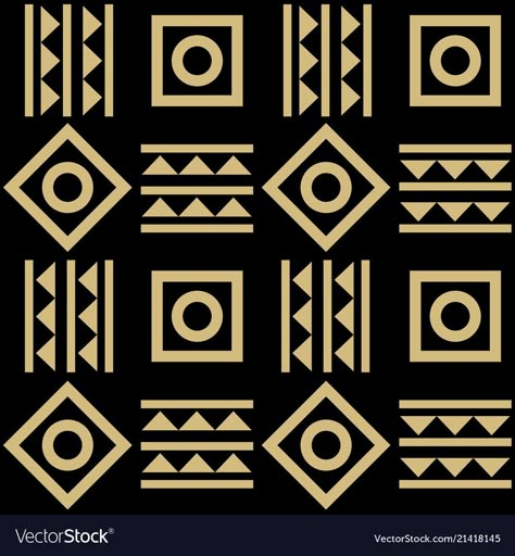 Abstract geometric tribal mexican style seamless Vector Image Mexican Pattern Design, Wallpaper Black And Gold, Mexican Pattern, Navajo Pattern, Atv Car, Mexican Textiles, Interior Design Drawings, Mexican Heritage, African Art Paintings