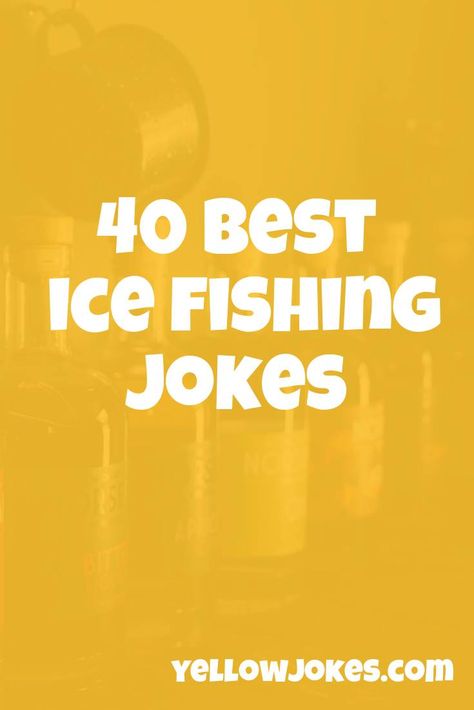 40 Best Ice Fishing Jokes Ice Fishing Humor, Blonde Vs Brunette, Fishing Jokes, Man Looking Up, Fishing Quotes, One Fish, Ice Fishing, Fishing Humor, Got Him