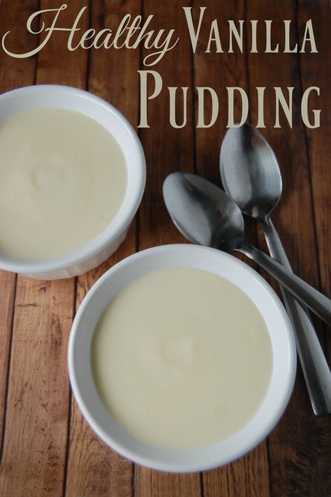 Healthy Vanilla Pudding - sugar free, gluten free! Healthy Vanilla Pudding Recipes, Homemade Puddings, Pudding Oats, Crunchy Food, Vanilla Pudding Recipes, Sugar Free Vanilla Pudding, Keto Pudding, Healthy Pudding, Gf Sweets