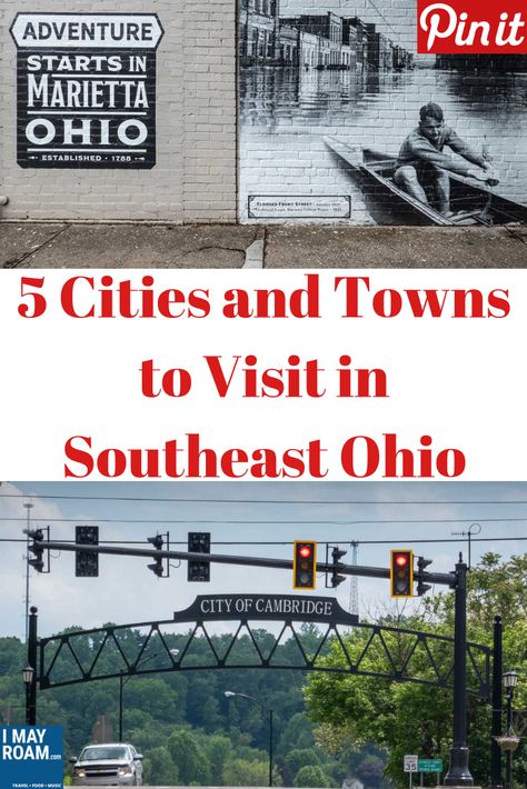 When it comes to The Buckeye State, the three Cs (Cincinnati, Cleveland, and Columbus) tend to get most of the attention. Here are five cities and towns to check out in Southeast Ohio. #cambridge #ohio #marietta Cambridge Ohio, Ohio Travel, Holiday Travel Destinations, Canada Travel Guide, Canada Destinations, Usa Travel Guide, 140 Pounds, Beautiful Travel Destinations, American Travel