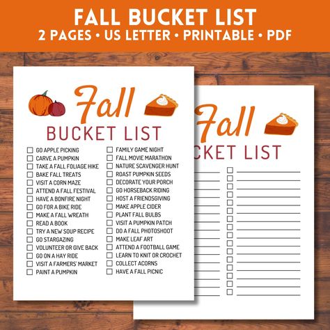 Fall Bucket List: Fun Fall Activities Checklist https://whispers-in-the-wind.com/30-bucket-list-ideas-for-an-epic-family-fall/?fall-bucket-list-seasonal-activities-to-enjoy-this-autumn Fall Bucket List 2024, Fall To Do List, Fall Bucket List Printable, Autumn Bucket List, Bucket List Printable, Cider Making, Fun Fall Activities, Fall Bucket List, Checklist Template