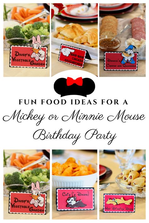 Mickey Mouse Party Fruit Tray, Minnie Mouse Pizza Party, Minnie Mouse Food Labels, Minnie Food Ideas, Oh Toodles Birthday Food, Minnie Mouse Party Desserts, Minnie Mouse Themed Birthday Party Food, Twodoodles Birthday Party Food, Oh Twodles Birthday Party Food