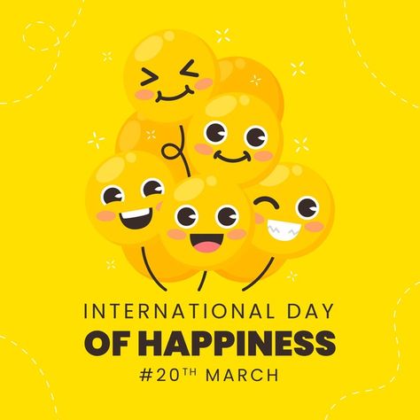 Happiness Day Ideas, International Happiness Day, Happiness Day, Previous Question Papers, Day Of Happiness, World Smile Day, International Day Of Happiness, Birthday Wishes Quotes, Different Emotions